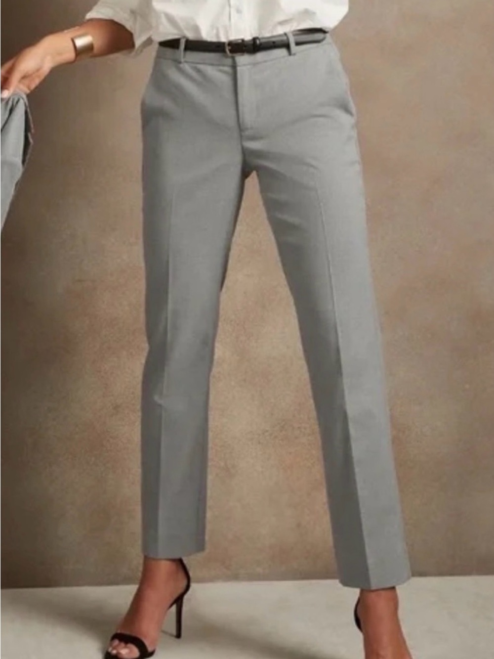 Banana Republic Light Gray Tailored Women's Dress Pants